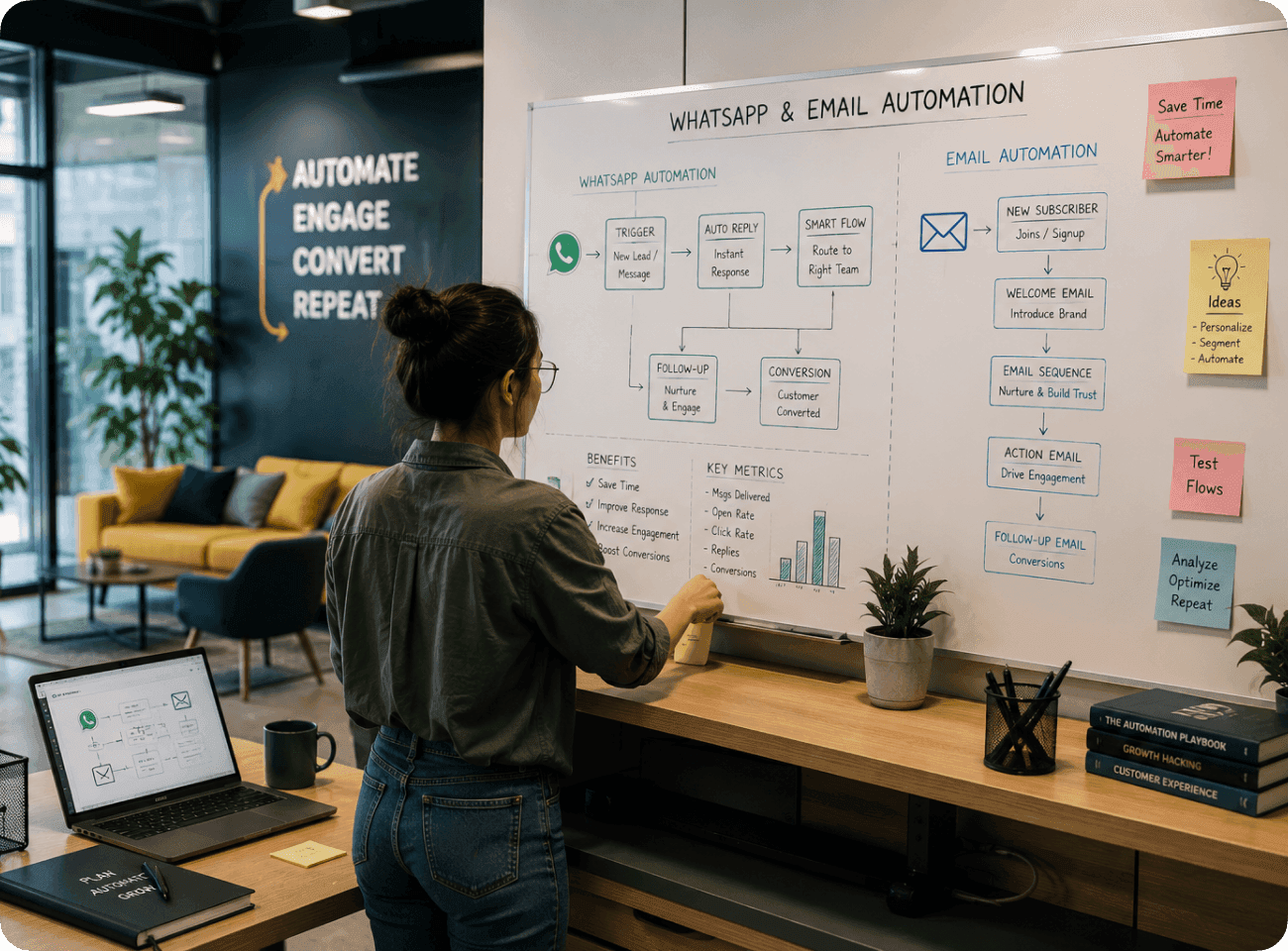 WhatsApp & Email Automation