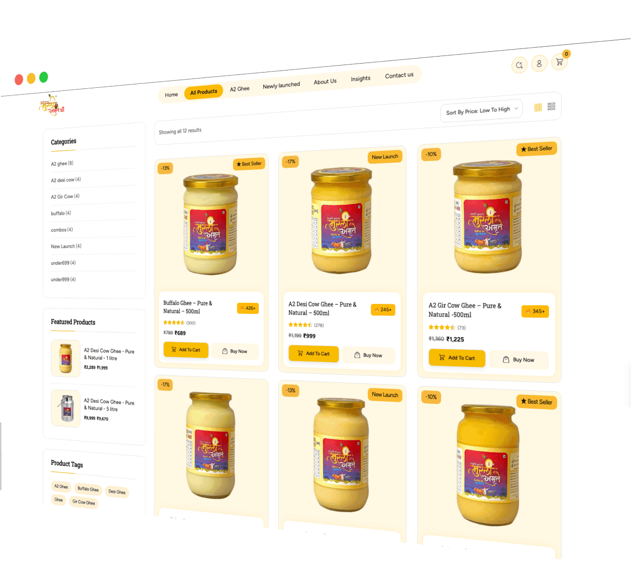murli-amrit-ghee-d2c-launch_solution_image
